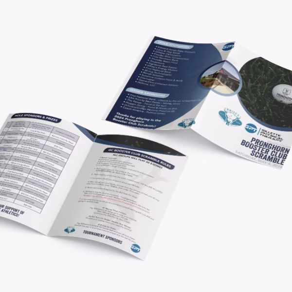 Fundraising Golf Booklet