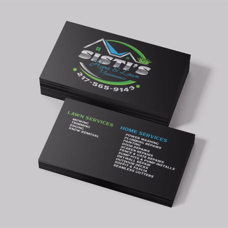 Sisti Business Card Stacked Square